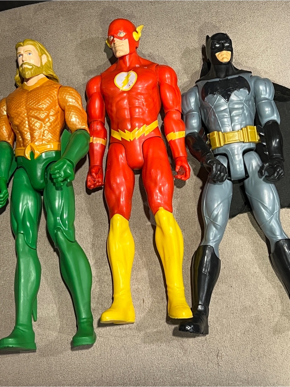 DC Comics 12” Titans Action Figures - Batman, Flash, Aquaman justice league